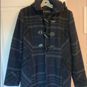 Guess Plaid Coat size L